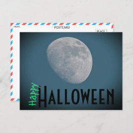 Spooky Full Moon Halloween Postkarte