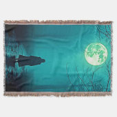 Spooky Full Moon Night Design Decke (Vorderseite)
