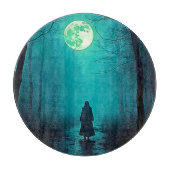 Spooky Full Moon Night Design Schneidebrett (Vorderseite)