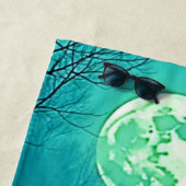 Spooky Full Moon Night Design Strandtuch (Beispiel)
