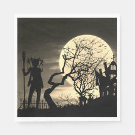 Spooky Full Moon Serviette
