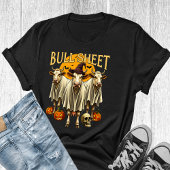 Spooky Fun Attion: Bull Sheet Halloween T - Shirt