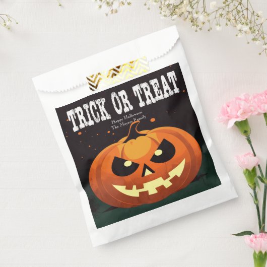 Spooky Fun Evil Pumpkin Trick oder Trete Geschenktütchen (Versiegelt)