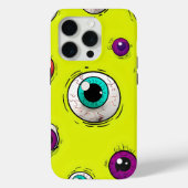 Spooky & Fun Eyeball Pattern iPhone Case (Rückseite)
