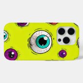 Spooky & Fun Eyeball Pattern iPhone Case (Rückseite (Horizontal))