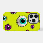Spooky & Fun Eyeball Pattern iPhone Case Hülle (Rückseite (Horizontal))