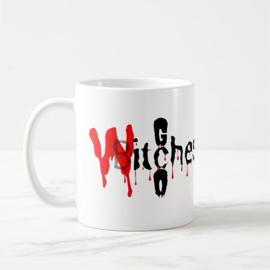 Spooky Fun: 'Go Hexen' Halloween 🧙  🎃 Kaffeetasse (Links)