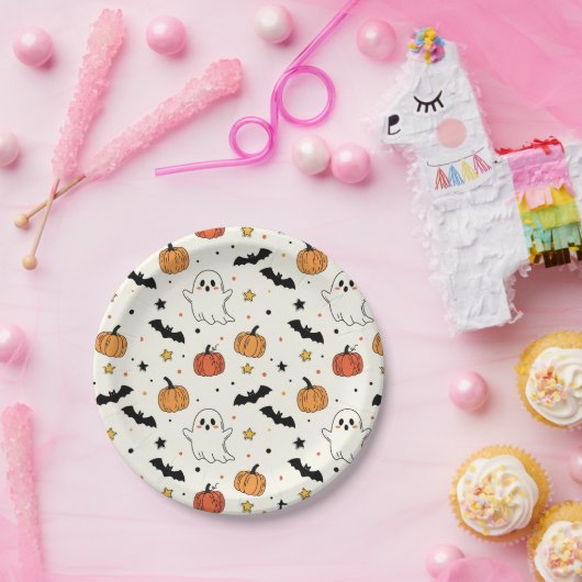 Spooky Fun Halloween Costume Party Pappteller (Party)