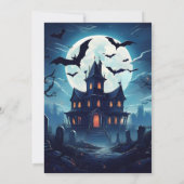 Spooky, Fun Halloween Einladung (Rückseite)