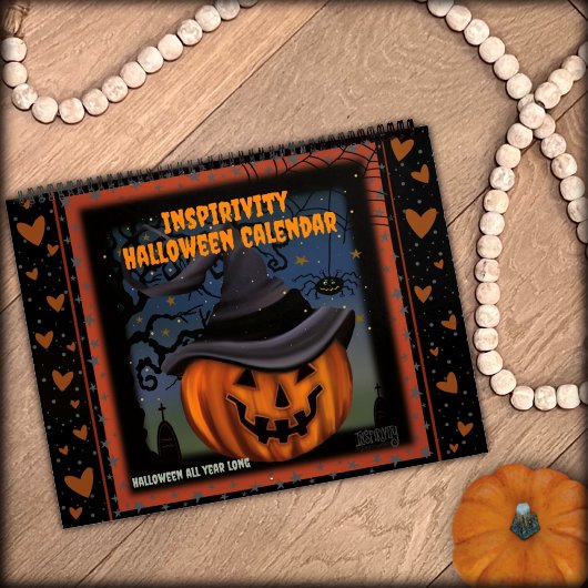 Spooky Fun Halloween Monatliche Inspirivität Jahr Kalender