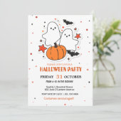 Spooky Fun Halloween Party Einladung (Stehend Vorderseite)