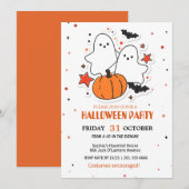 Spooky Fun Halloween Party Einladung (Vorne/Hinten)