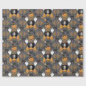 Spooky Fun Halloween Pattern Geschenkpapier (Flach)