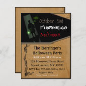 Spooky Fun Halloween Postcard Einladung (Vorne/Hinten)