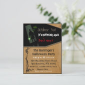 Spooky Fun Halloween Postcard Einladung (Stehend Vorderseite)
