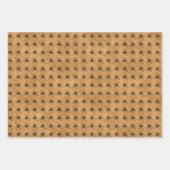 Spooky Fun Halloween Skulls Spinnen und Streifen Geschenkpapier Set (Vorderseite 2)