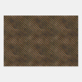 Spooky Fun Halloween Skulls Spinnen und Streifen Geschenkpapier Set (Vorderseite)