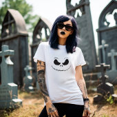Spooky Fun Skeleton Face T-Shirt