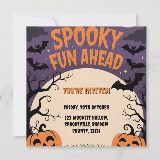 Spooky Fun vor dem Halloween-Party (Vorderseite)