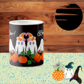 Spooky Funky Ghost Boo Halloween Pumpkin Patch Kaffeetasse