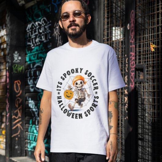 Spooky-Fußball-Fußball T-Shirt