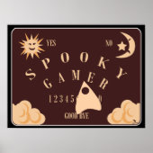 Spooky Gamer Epic Boardgame Illustration Art Poster (Vorne)