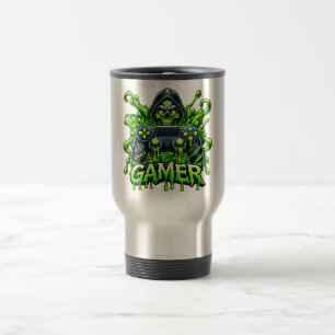 Spooky Gaming – Halloween-Gamer-Geist-Controller Reisebecher