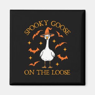 Spooky Gans auf dem losen Halloween Honk Witch des Magnet