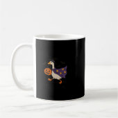 Spooky Gans auf der Lose Hexe Albern Gänsetier Kaffeetasse (Links)