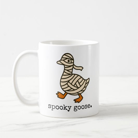 Spooky Gänse Tasse, Alberne Mama Kaffeetasse (Links)