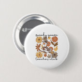 Spooky Gänserlehrer Club Halloween Albern Gänsedau Button (Vorne & Hinten)