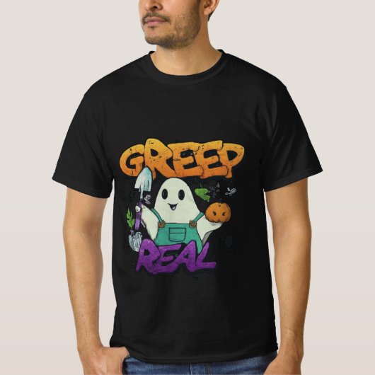 Spooky Garden Ghost T Shirt (Vorderseite)