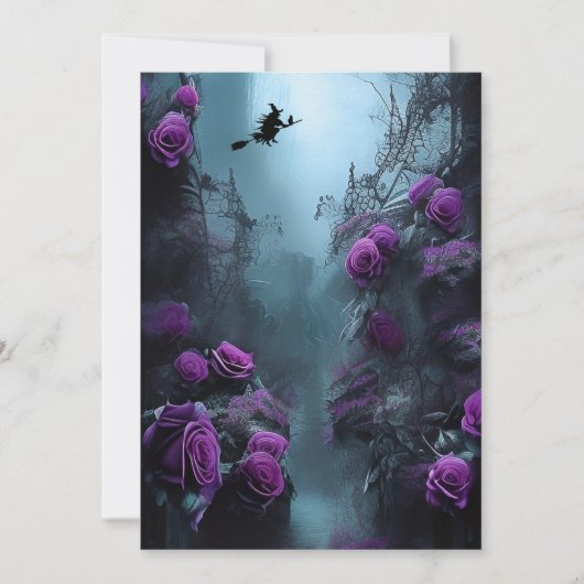 Spooky Garden Halloween-Party Einladung (Vorderseite)