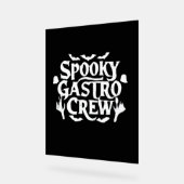 Spooky Gastro Crew Gastro Nurse Halloween Classic Acrylschild (Winkel)