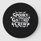 Spooky Gastro Crew Gastro Nurse Halloween Classic Große Wanduhr (Vorderseite)
