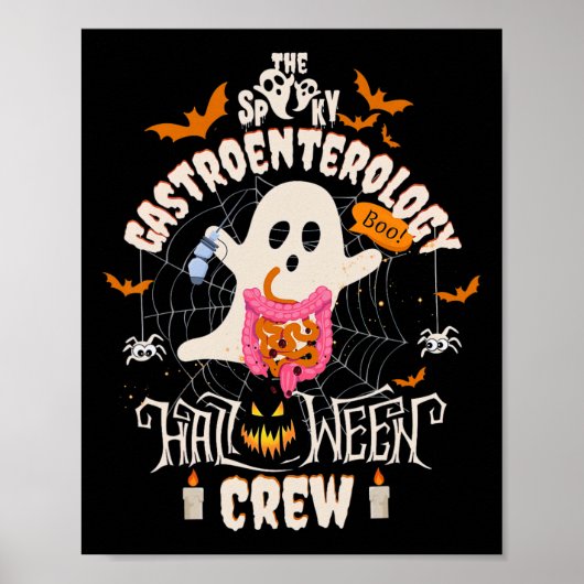 Spooky Gastroenterology Halloween Crew Endo Tech G Poster (Vorne)