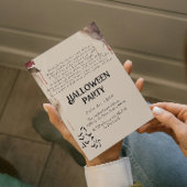 Spooky Gedicht Creepy Halloween-Party Einladung
