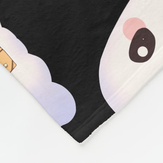 Spooky Geist mit Icchaffee Fleecedecke (Ecke)