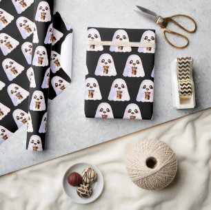 Spooky Geist mit Icchaffee Geschenkpapier