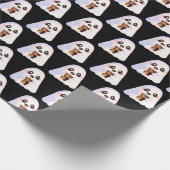 Spooky Geist mit Icchaffee Geschenkpapier (Ecke)