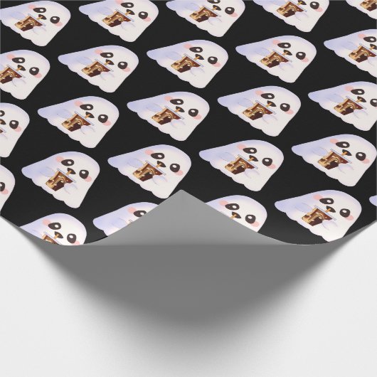 Spooky Geist mit Icchaffee Geschenkpapier (Ecke)