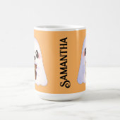 Spooky Geist mit Icchaffee Kaffeetasse (Mittel)