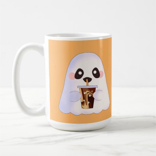 Spooky Geist mit Icchaffee Kaffeetasse (Links)
