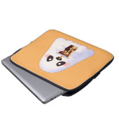 Spooky Geist mit Icchaffee Laptopschutzhülle (Vorne Knopf)