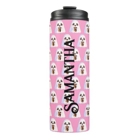 Spooky Geist mit Icchaffee Thermosbecher (Vorderseite)