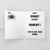 Spooky Geist Retro halloween Karte (Innenseite)