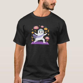 Spooky Geist vermittelnde Pose für Yoga Liebhaber  T-Shirt