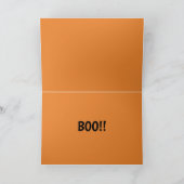 Spooky Geister und Fledermäuse zu Halloween Karte (Innenseite)