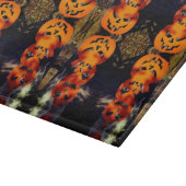 Spooky gestapelte Jack-O-Lanterns Cutting Board Schneidebrett (Ecke)