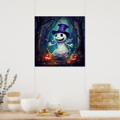 Spooky Ghost Art Poster (Küche)